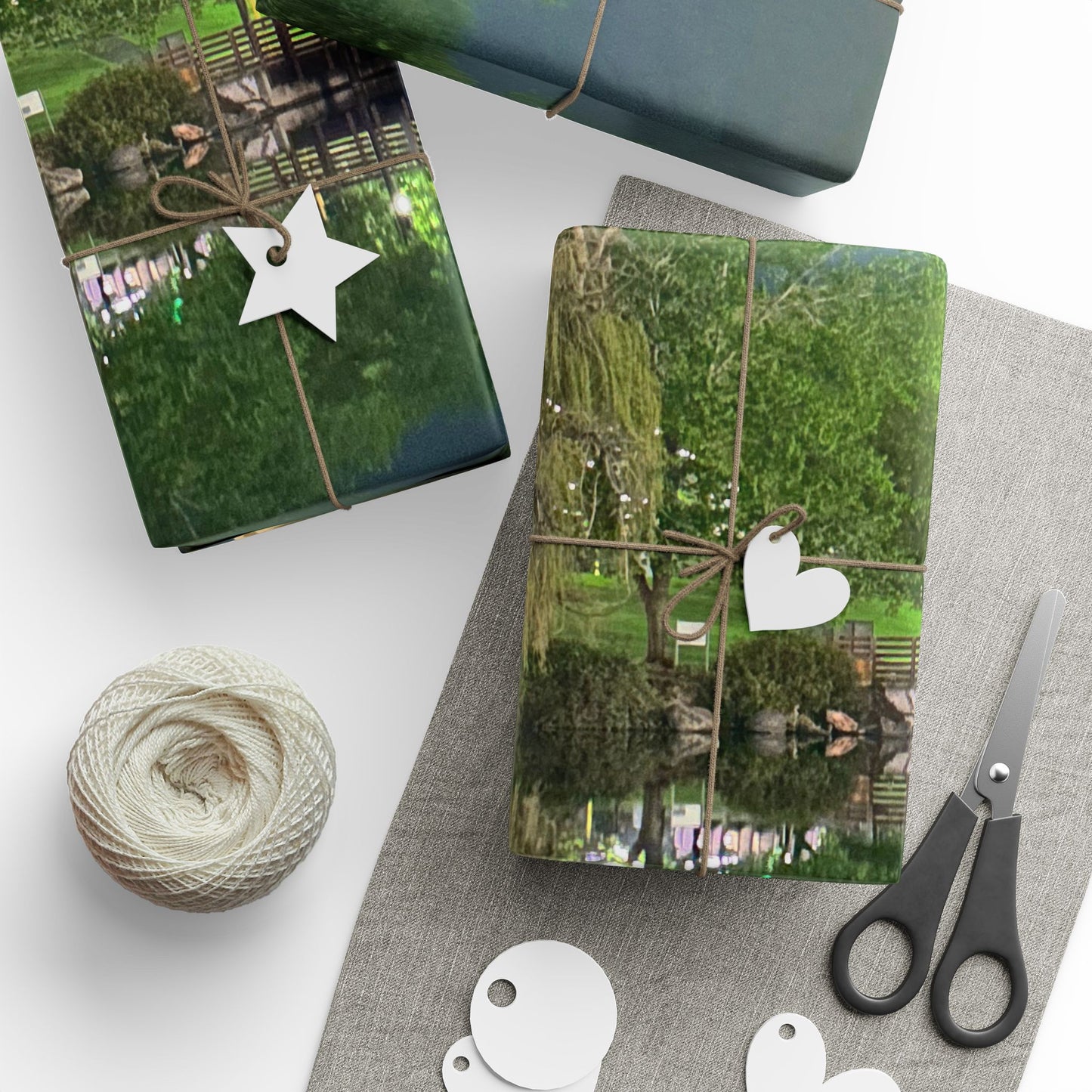 “Riverfront Glow” – Spokane Nightscape Wrapping Paper