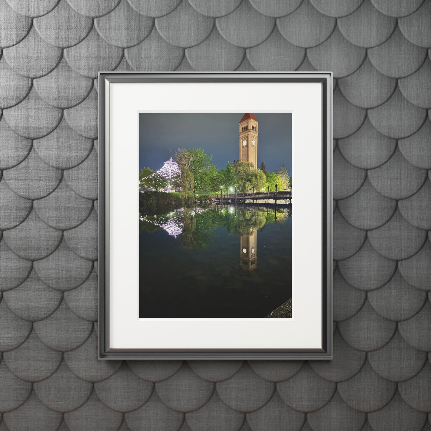 Framed Fine Art Print - Nighttime Reflections, Home Decor, Wall Art, Gift for Art Lovers, Modern Interior Design