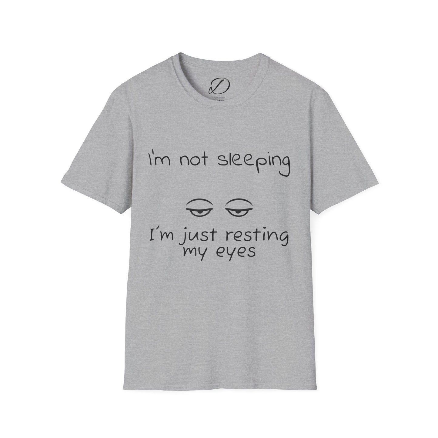 Resting My Eyes” Dad Shirt – Minimal Sleep Mode Tee