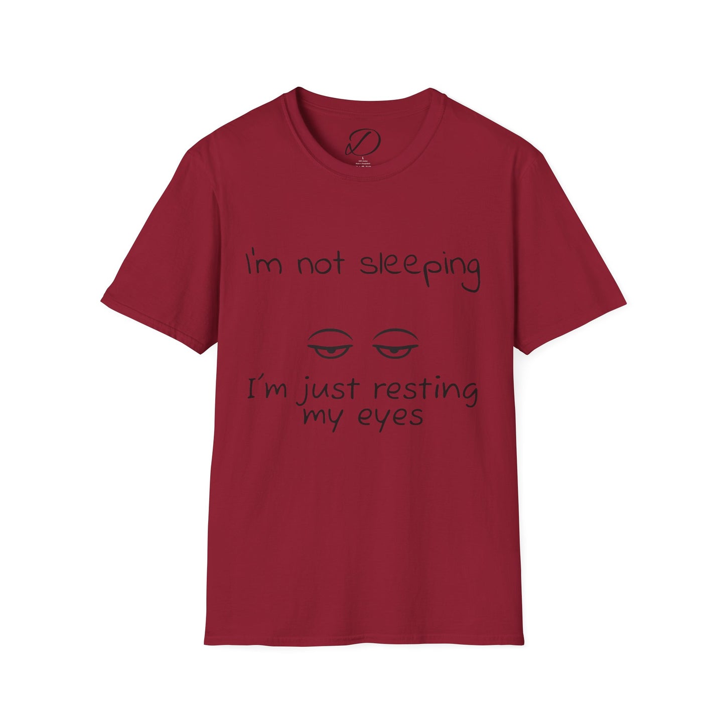 Resting My Eyes” Dad Shirt – Minimal Sleep Mode Tee