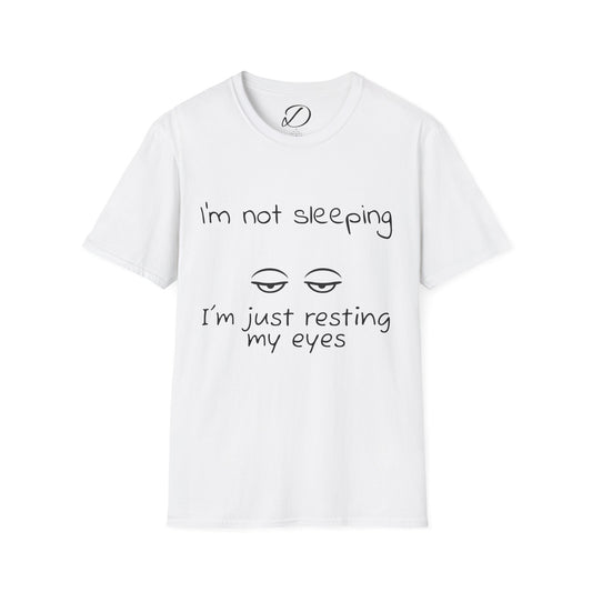 Resting My Eyes” Dad Shirt – Minimal Sleep Mode Tee