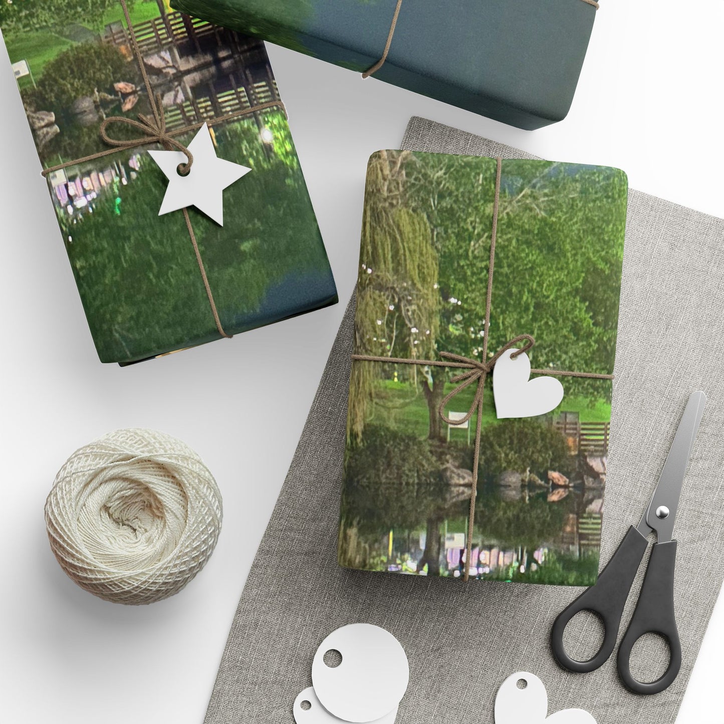 “Riverfront Glow” – Spokane Nightscape Wrapping Paper