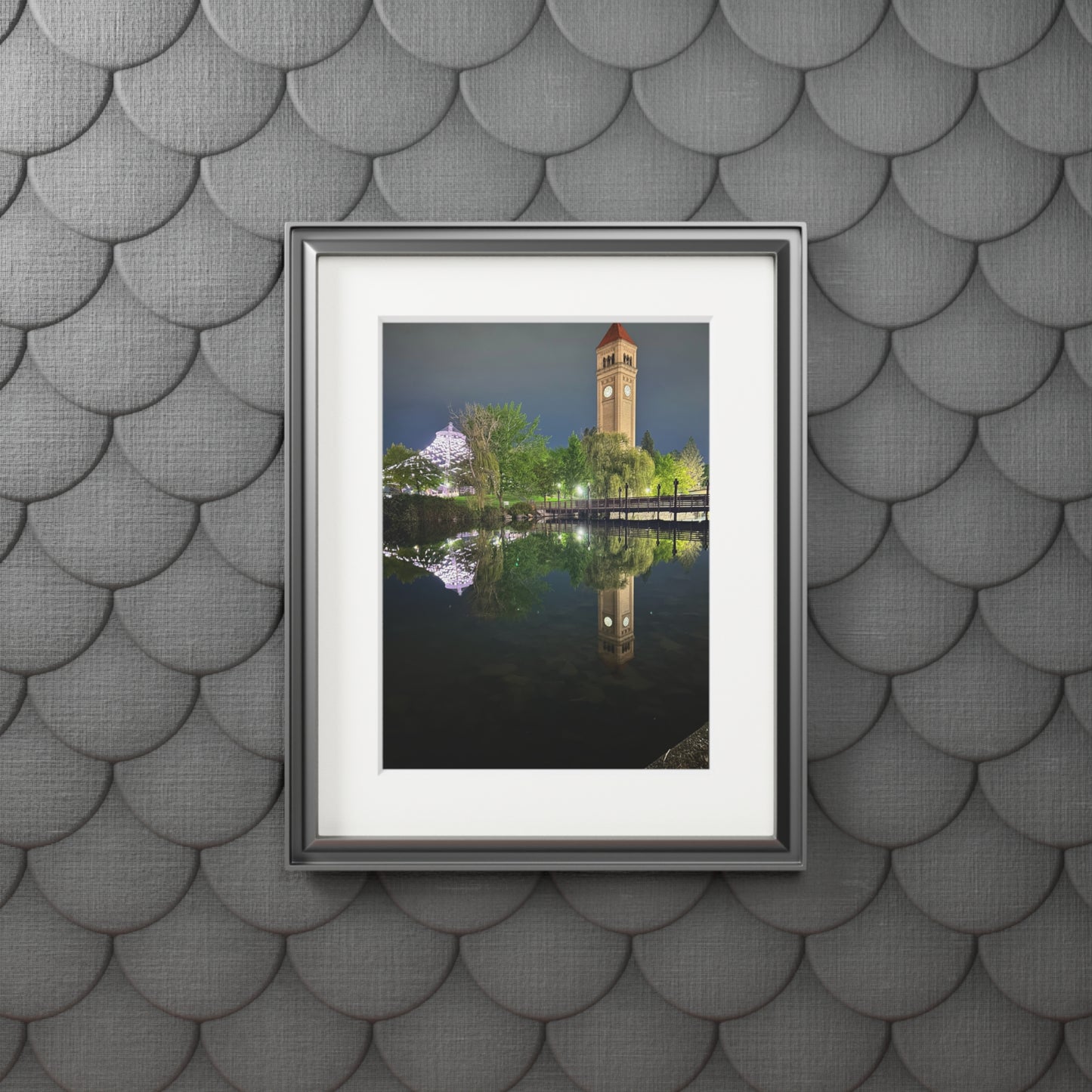 Framed Fine Art Print - Nighttime Reflections, Home Decor, Wall Art, Gift for Art Lovers, Modern Interior Design
