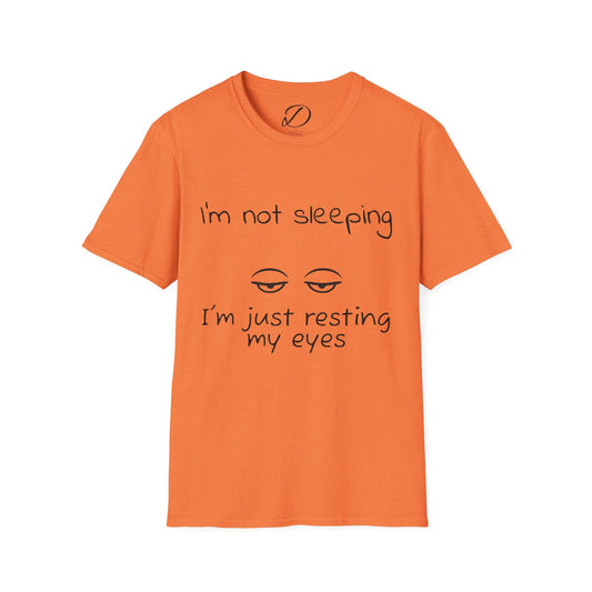 Resting My Eyes” Dad Shirt – Minimal Sleep Mode Tee