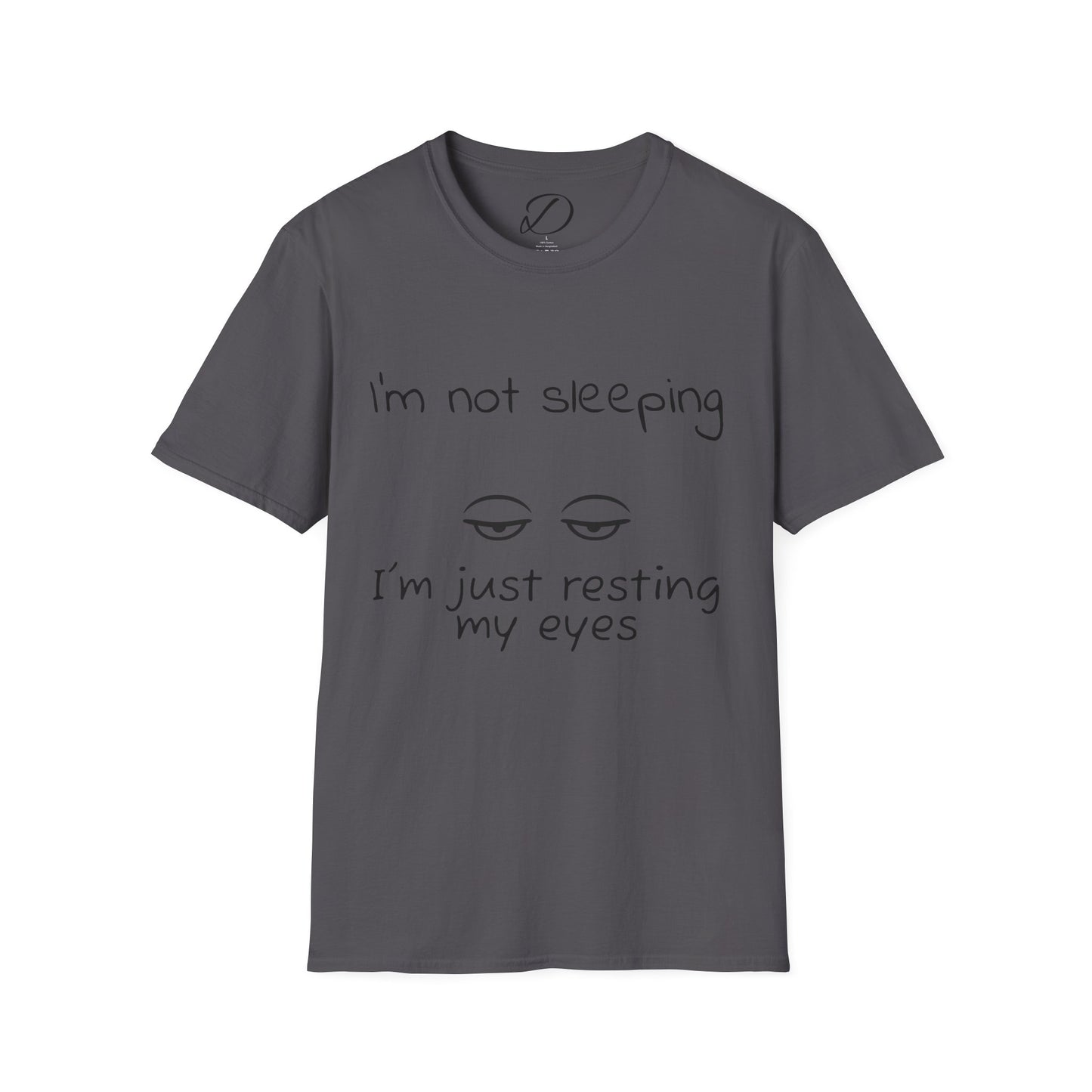 Resting My Eyes” Dad Shirt – Minimal Sleep Mode Tee