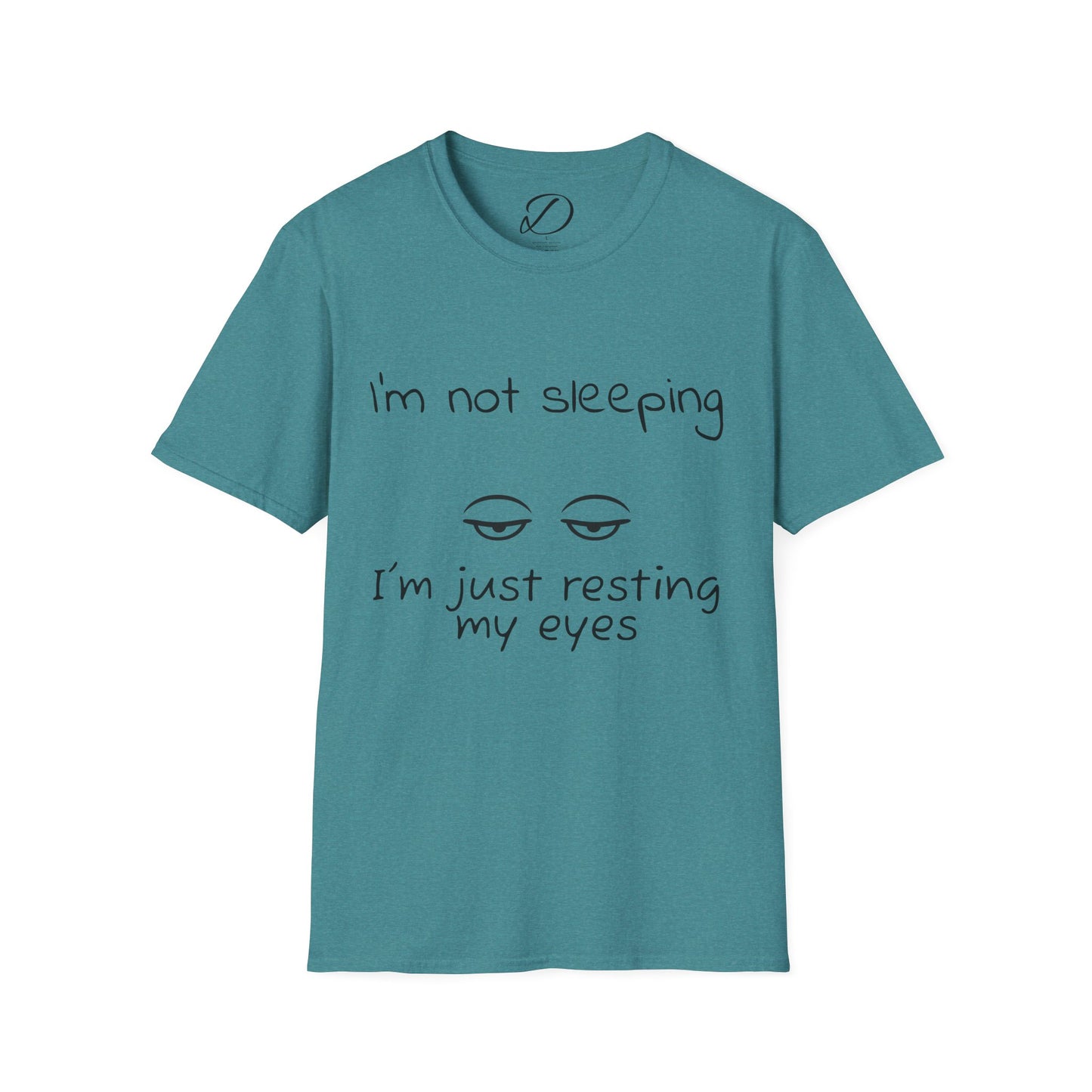 Resting My Eyes” Dad Shirt – Minimal Sleep Mode Tee