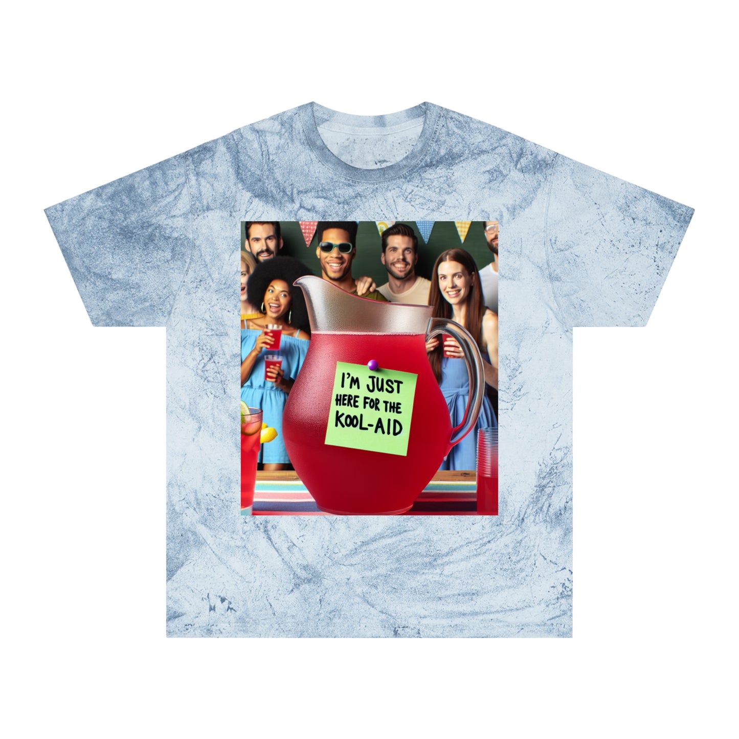 Color Blast Kool-Aid T-Shirt - Perfect for Parties, Retro Vibe, Gift for Friends, Summer Events, Casual Wear